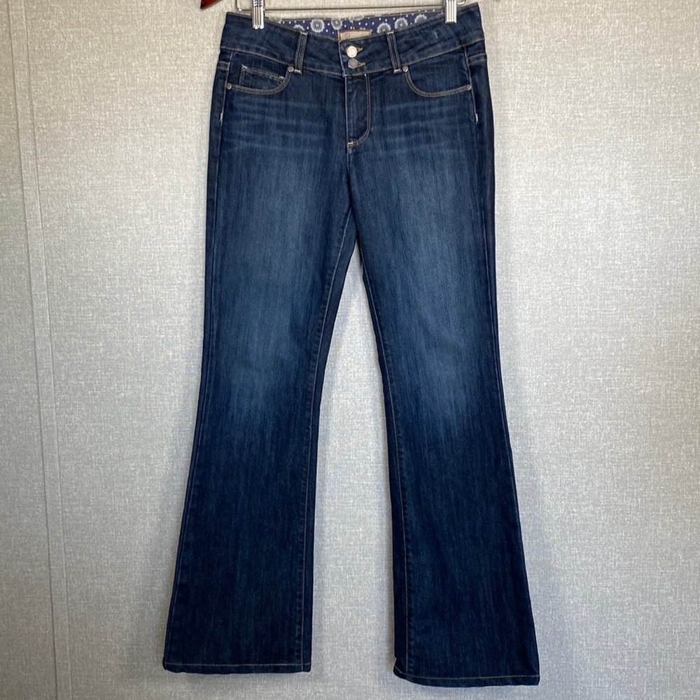 Paige Hidden Hills High Rise Denim Boot Cut Jeans